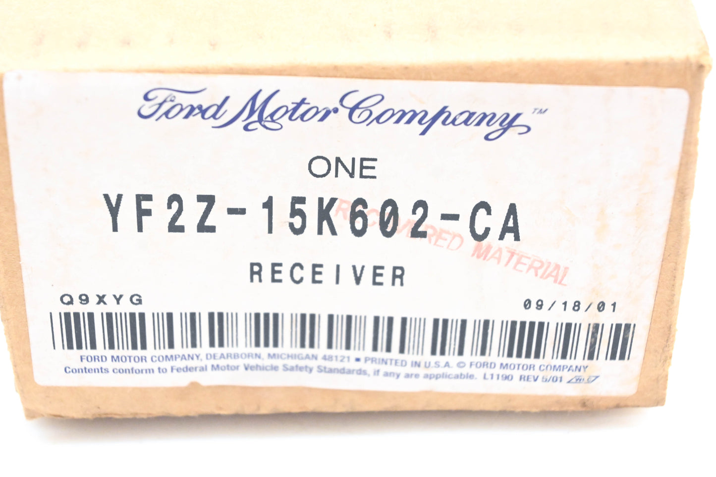 New OEM Ford YF2Z-15K602-CA, YF2T-15K602-AA Remote Keyless Entry Receiver NOS