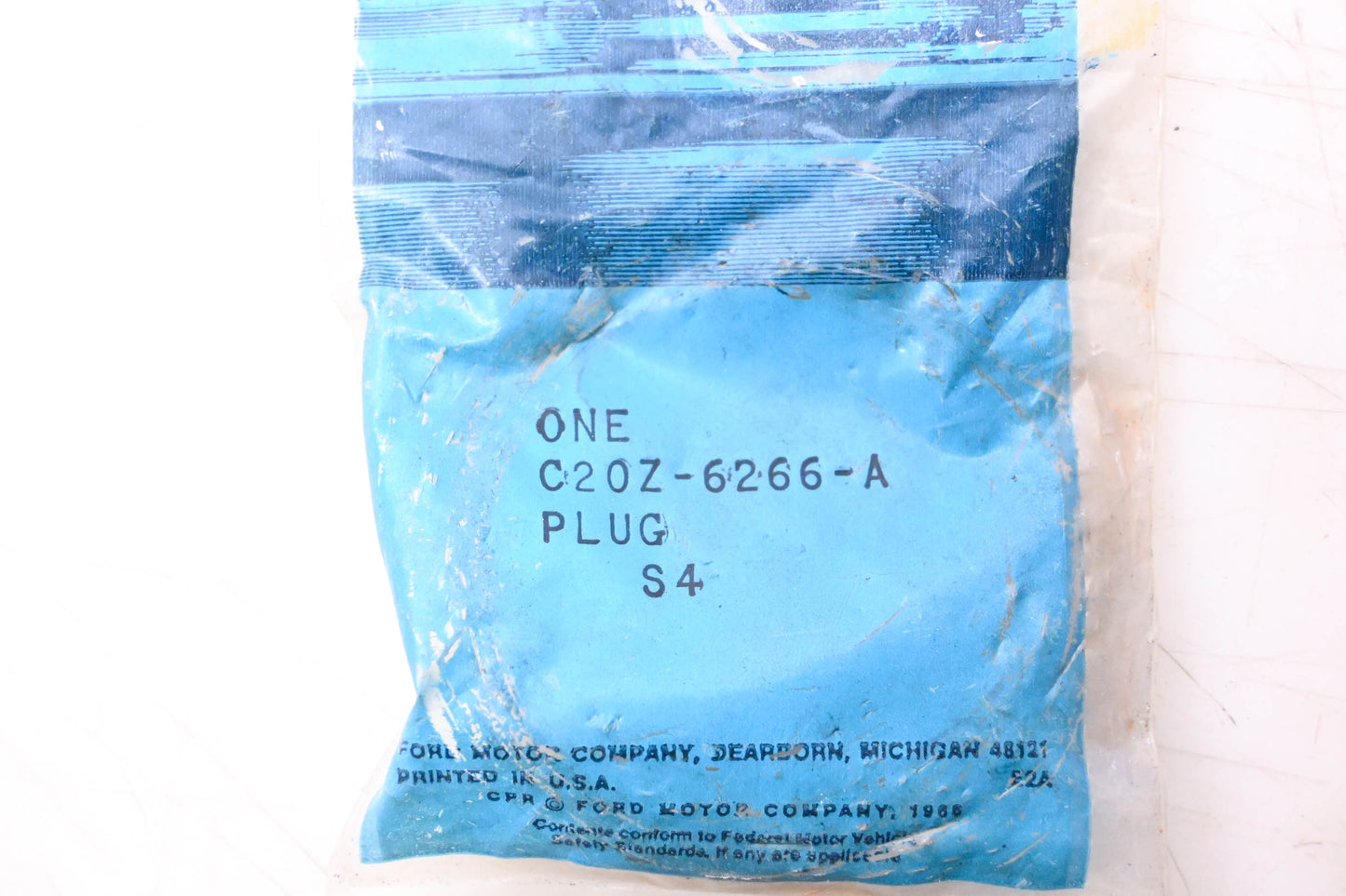 New OEM Ford C2OZ-6266-A, C20Z-6266-A Plug NOS