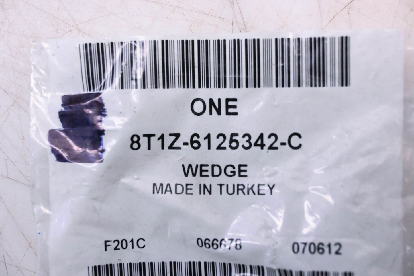 New OEM Ford 8T1Z-6125342-C Lower Sliding Door Wedge NOS
