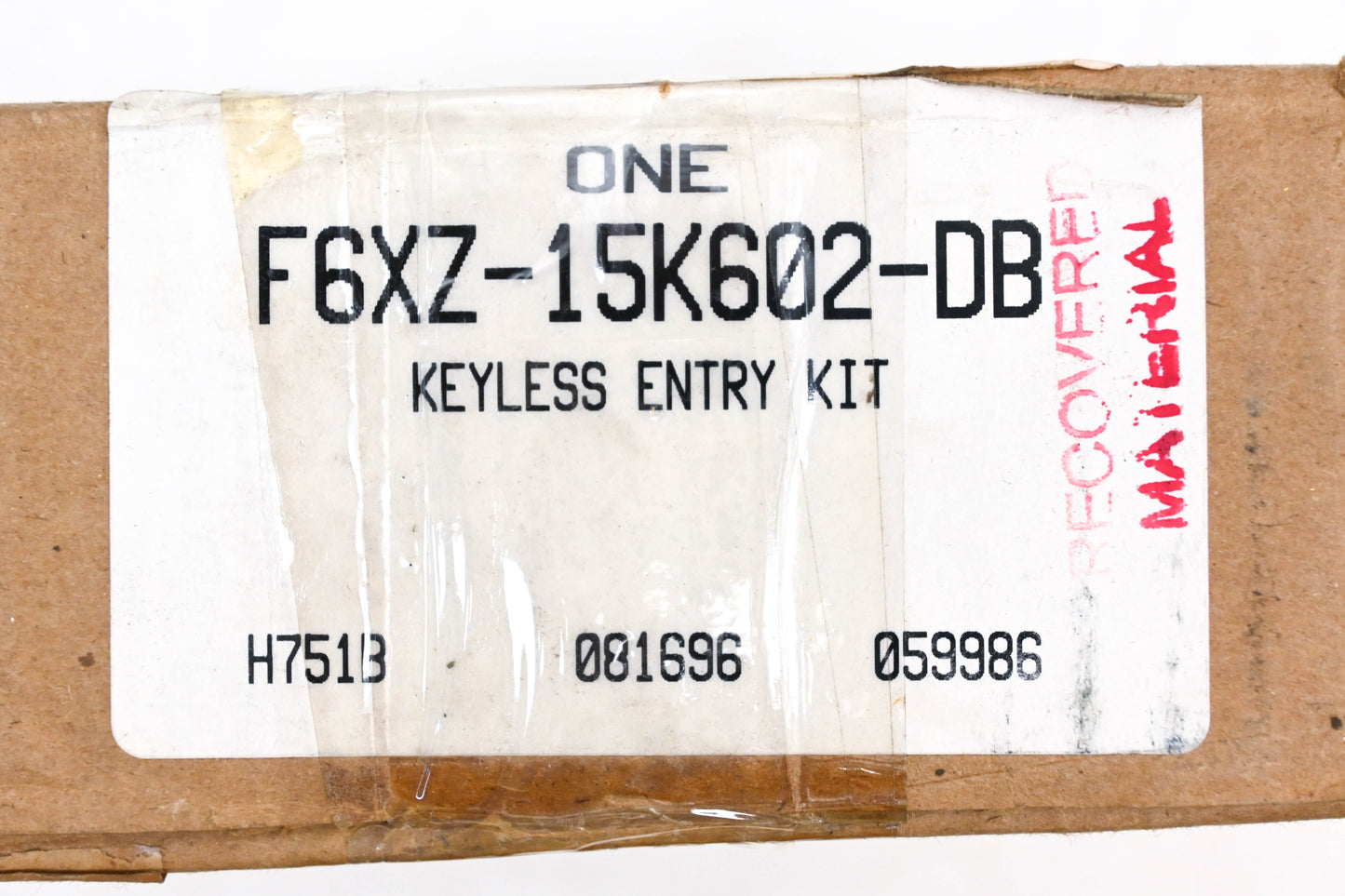 New OEM Ford F6XZ-15K602-DB, F6XA-19A401-DC, 28594 1B001 Remote Keyless Entry Receiver Kit NOS