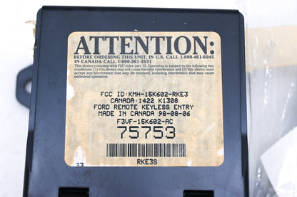 New OEM Ford F3VF-15K602-AC Remote Keyless Entry Receiver NOS