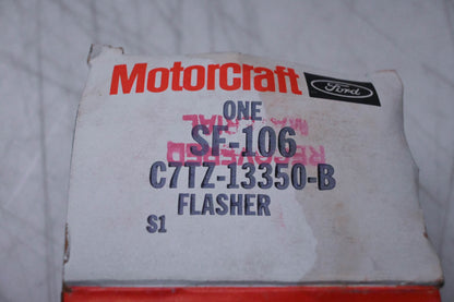 New OEM Motorcraft SF-106, C7TZ-13350-B Turn Signal Flasher Assembly NOS