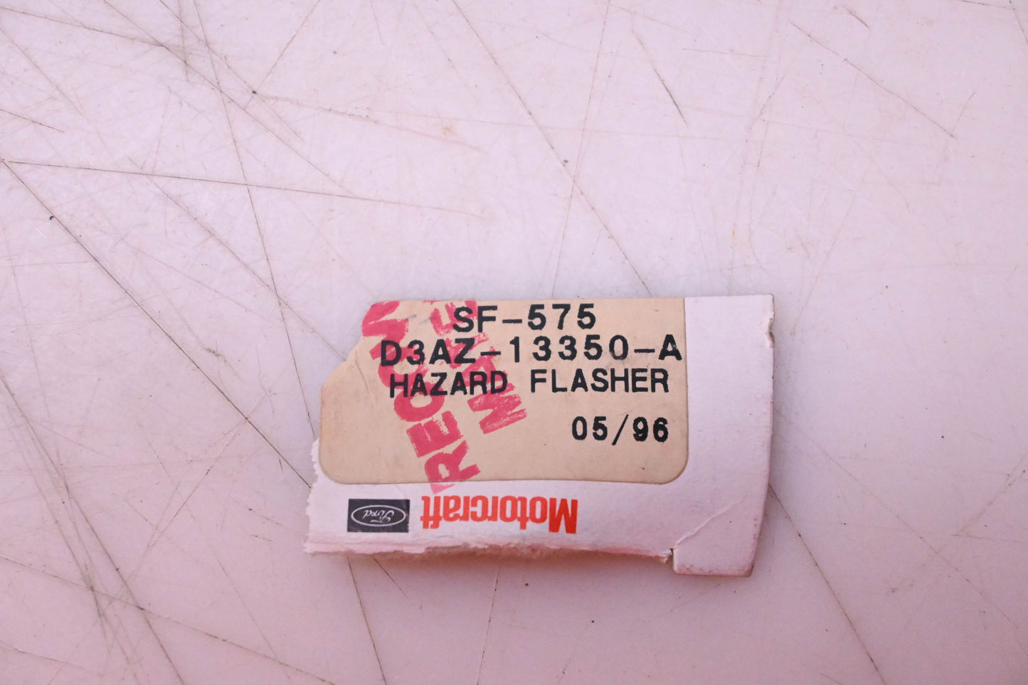 New OEM Motorcraft SF-575, D3AZ-13350-A Hazard Flasher Assembly NOS