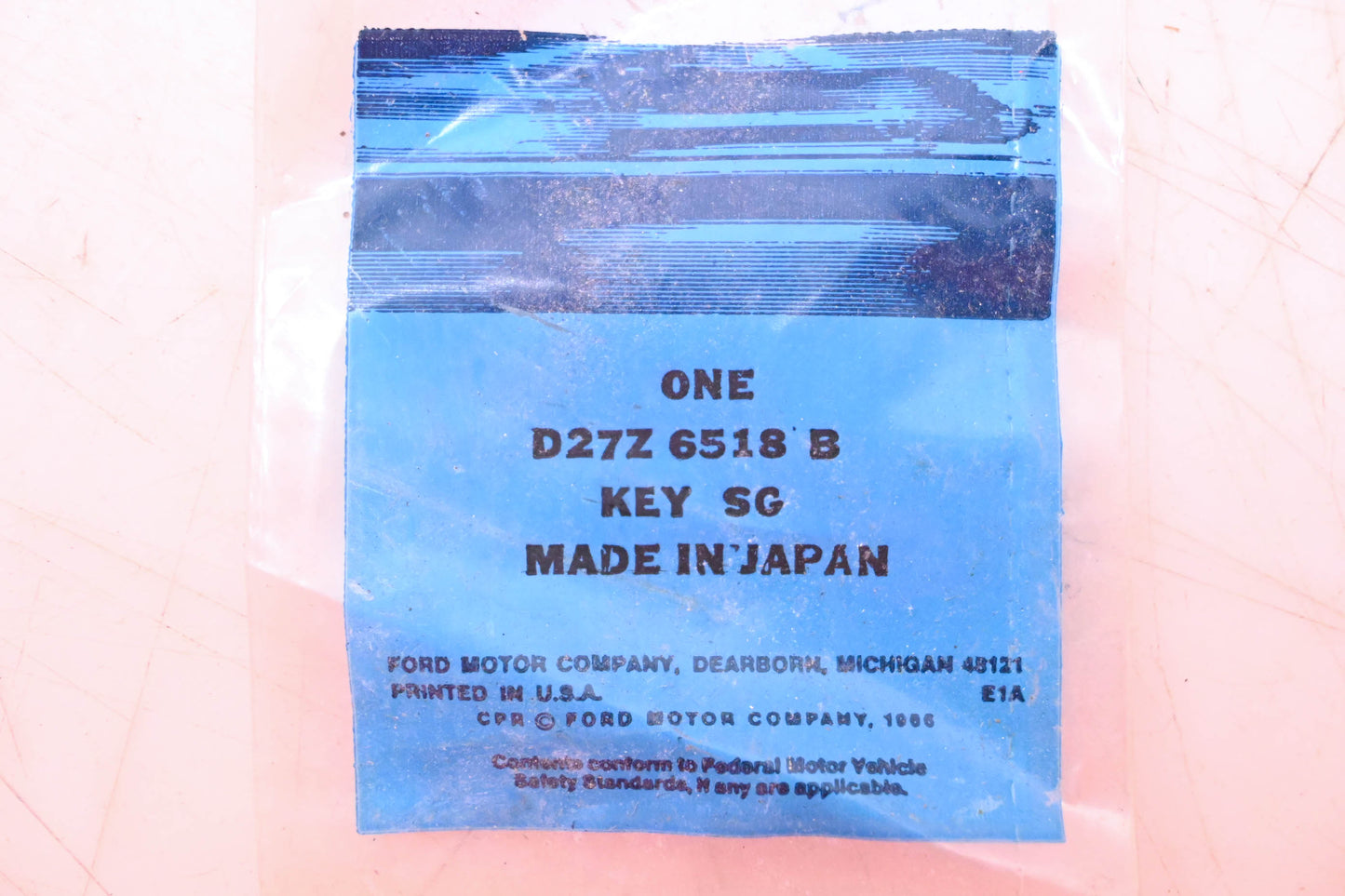 New OEM Ford D27Z-6518-B Key NOS