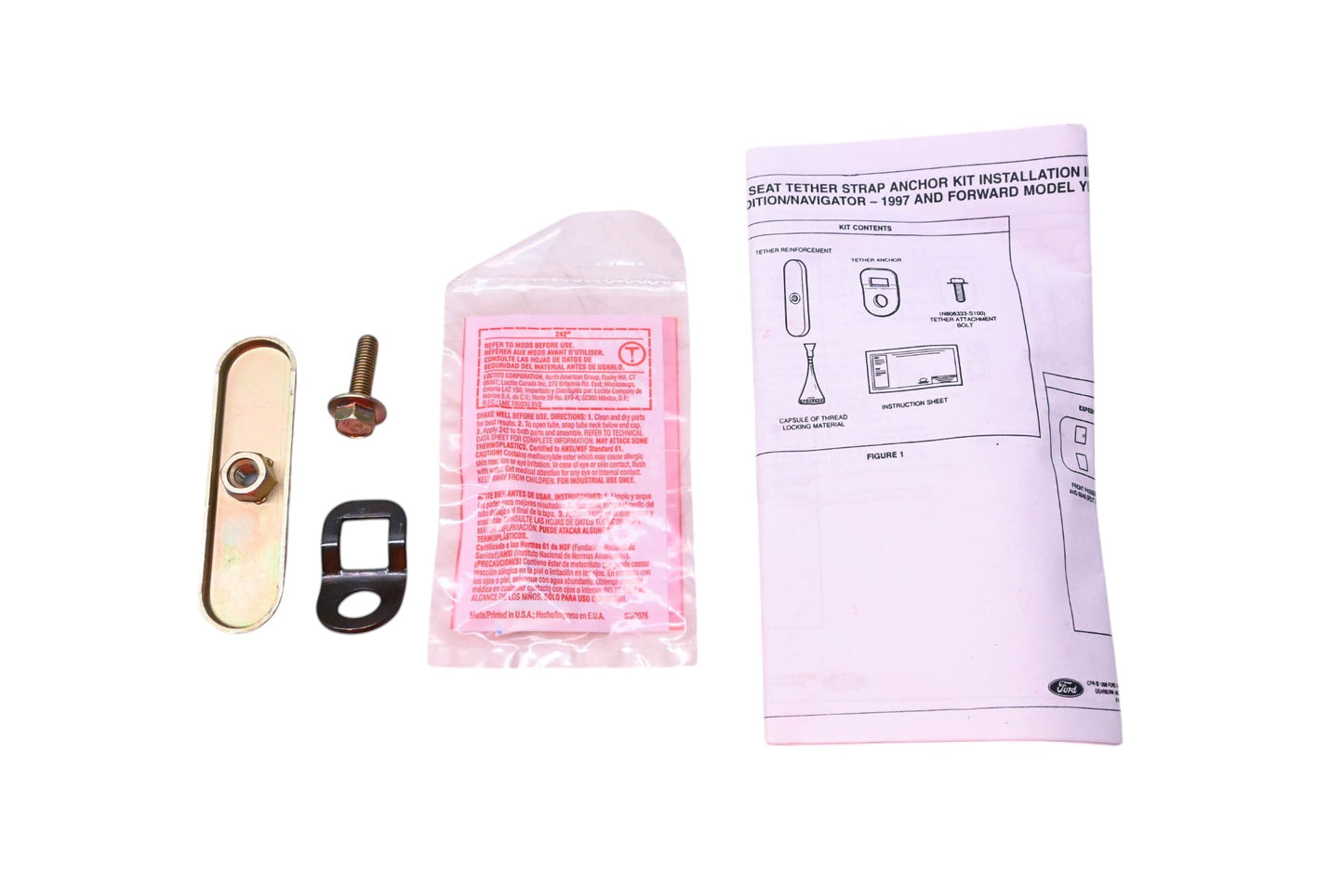 New OEM Ford F75Z-78613D74-AA Child Seat Anchor Coupling Kit NOS