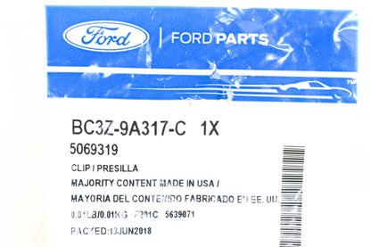 New OEM Ford BC3Z-9A317-C, 5069319 Clip NOS