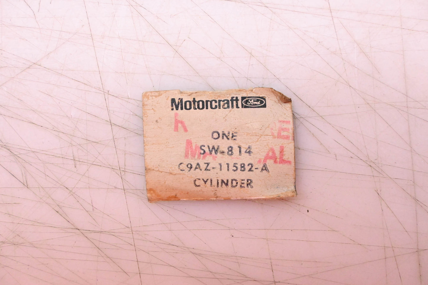 New OEM Motorcraft SW-814, C9AZ-11582-A Ignition Key & Cylinder Assembly NOS