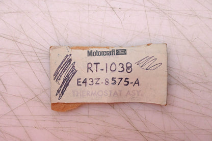 New OEM Motorcraft RT-1038, E43Z-8575-A Engine Coolant Thermostat Assembly NOS