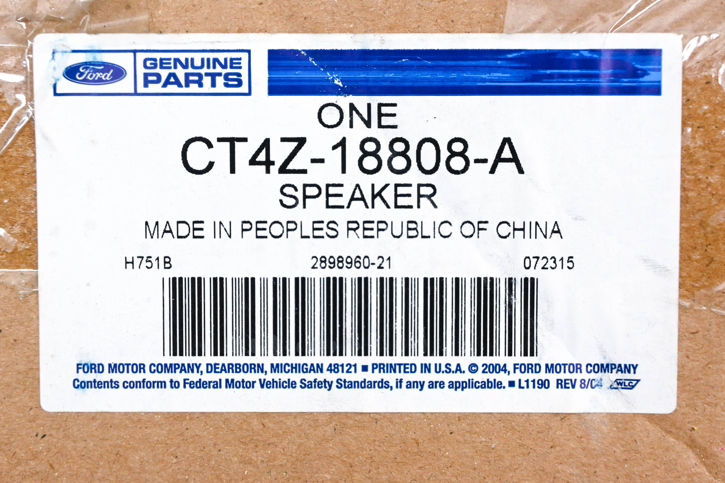 New OEM Ford CT4Z-18808-A, CT4T-18808-AA Speaker 50w NOS