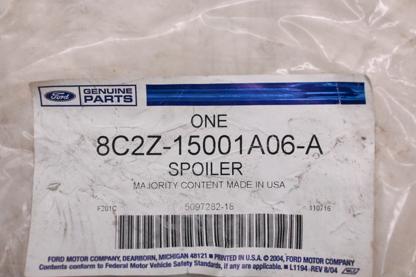New OEM Ford 8C2Z-15001A06-A Front Right Lower Radiator Air Deflector Assembly NOS