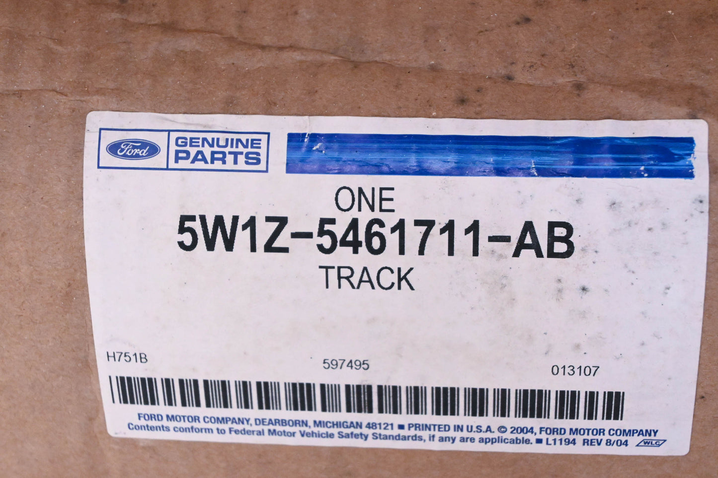 New OEM Ford 5W1Z-5461711-AB Seat Track Assembly NOS