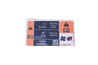 New OEM Ford DM5Z-1503050-A, 5300737 AC Label Decal NOS