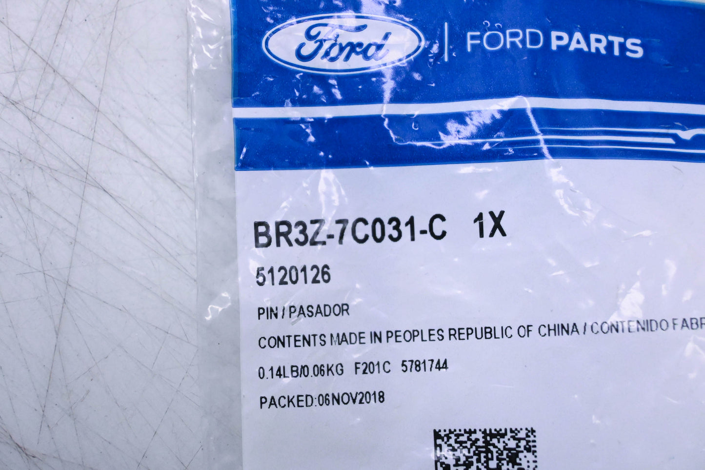 New OEM Ford BR3Z-7C031-C, 5120126 Pin NOS