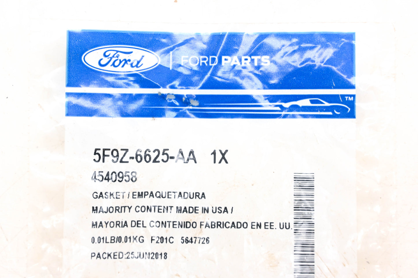 New OEM Ford 5F9Z-6625-AA, 4540958 Gasket NOS