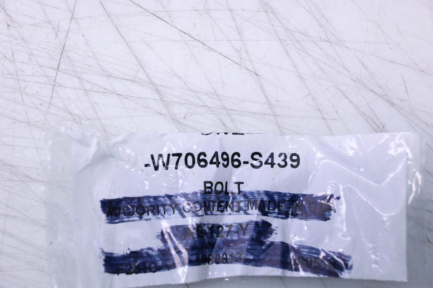 New OEM Ford W706496-S439 Front Mount Bolt NOS