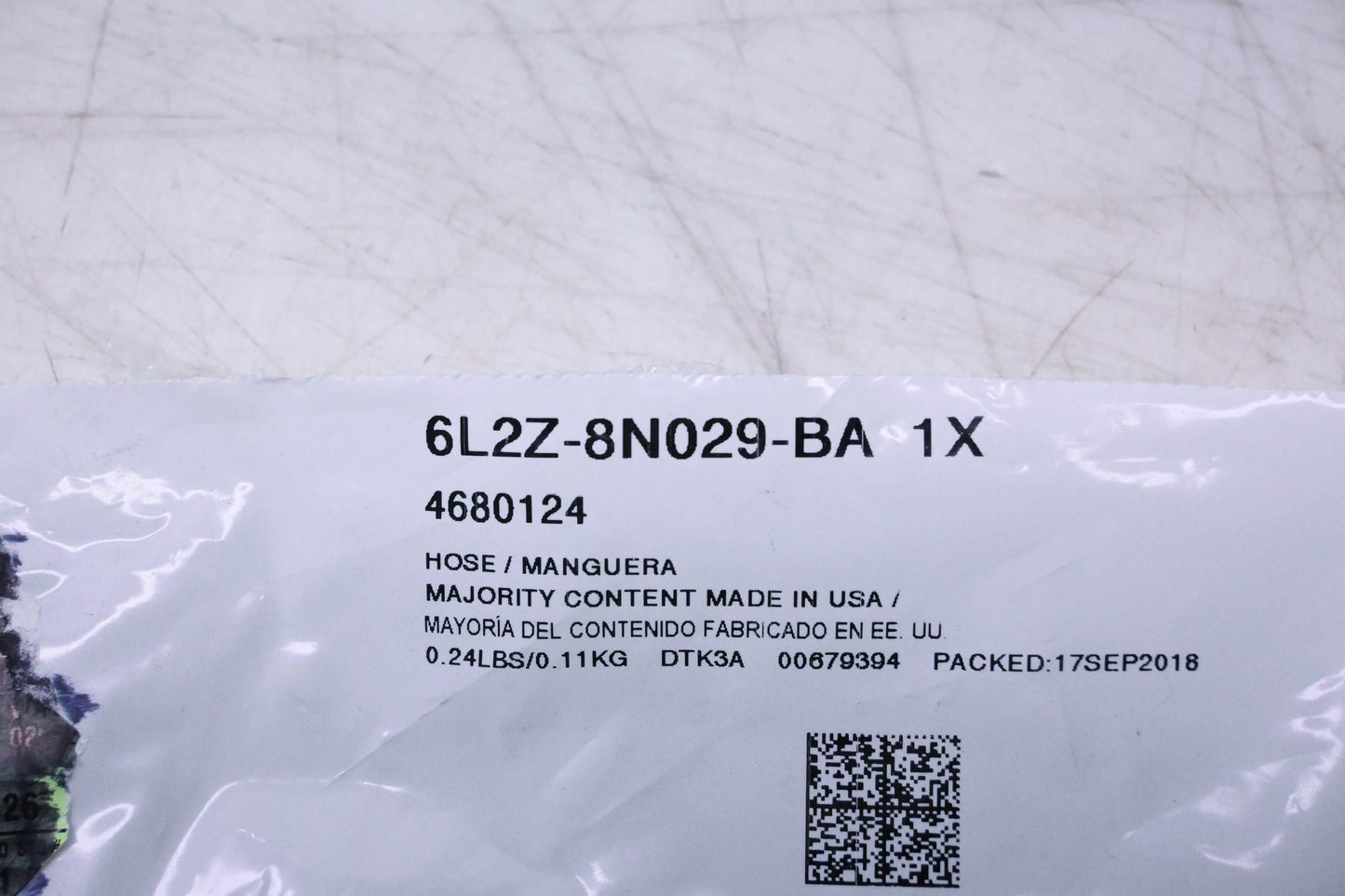 New OEM Ford 6L2Z-8N029-BA, 4680124 Water Hose NOS