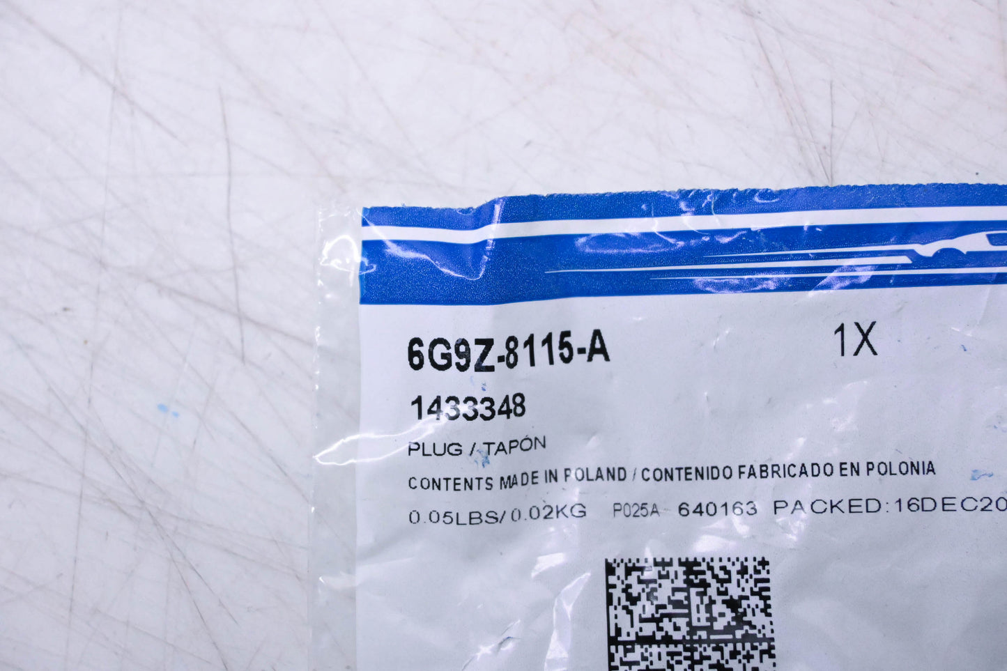 New OEM Ford 6G9Z-8115-A, 1433348 Drain Plug NOS