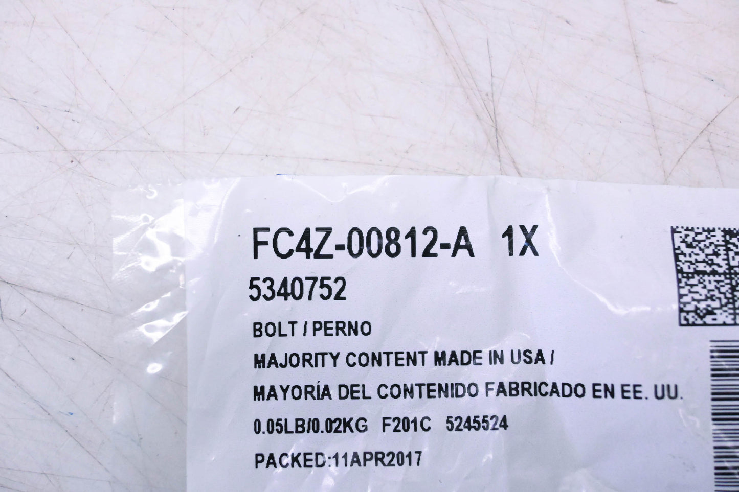 New OEM Ford FC4Z-00812-A, 5340752 Pivot Bolt NOS
