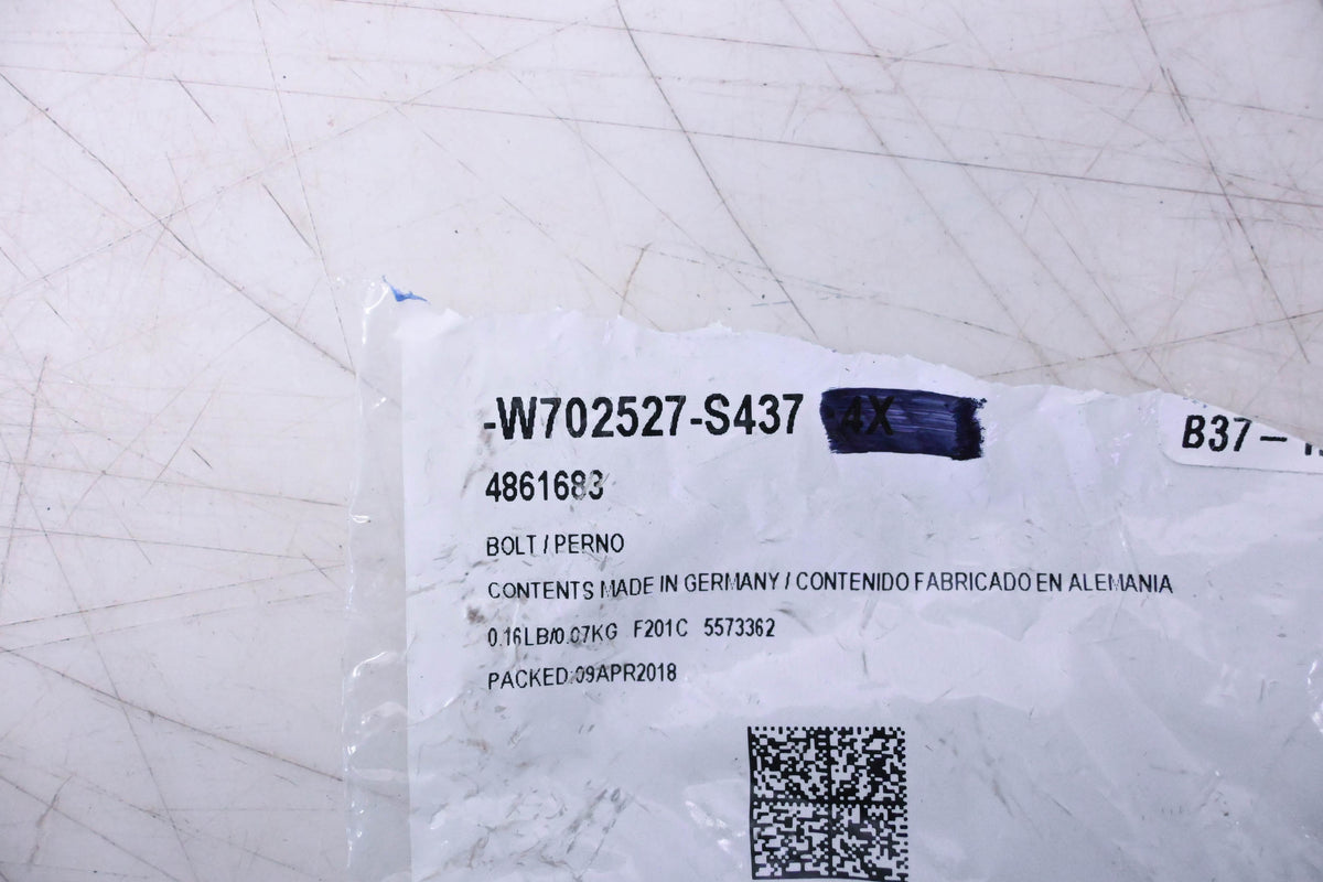 New OEM Ford W702527-S437, 4861683 Thermostat Housing Bolt NOS