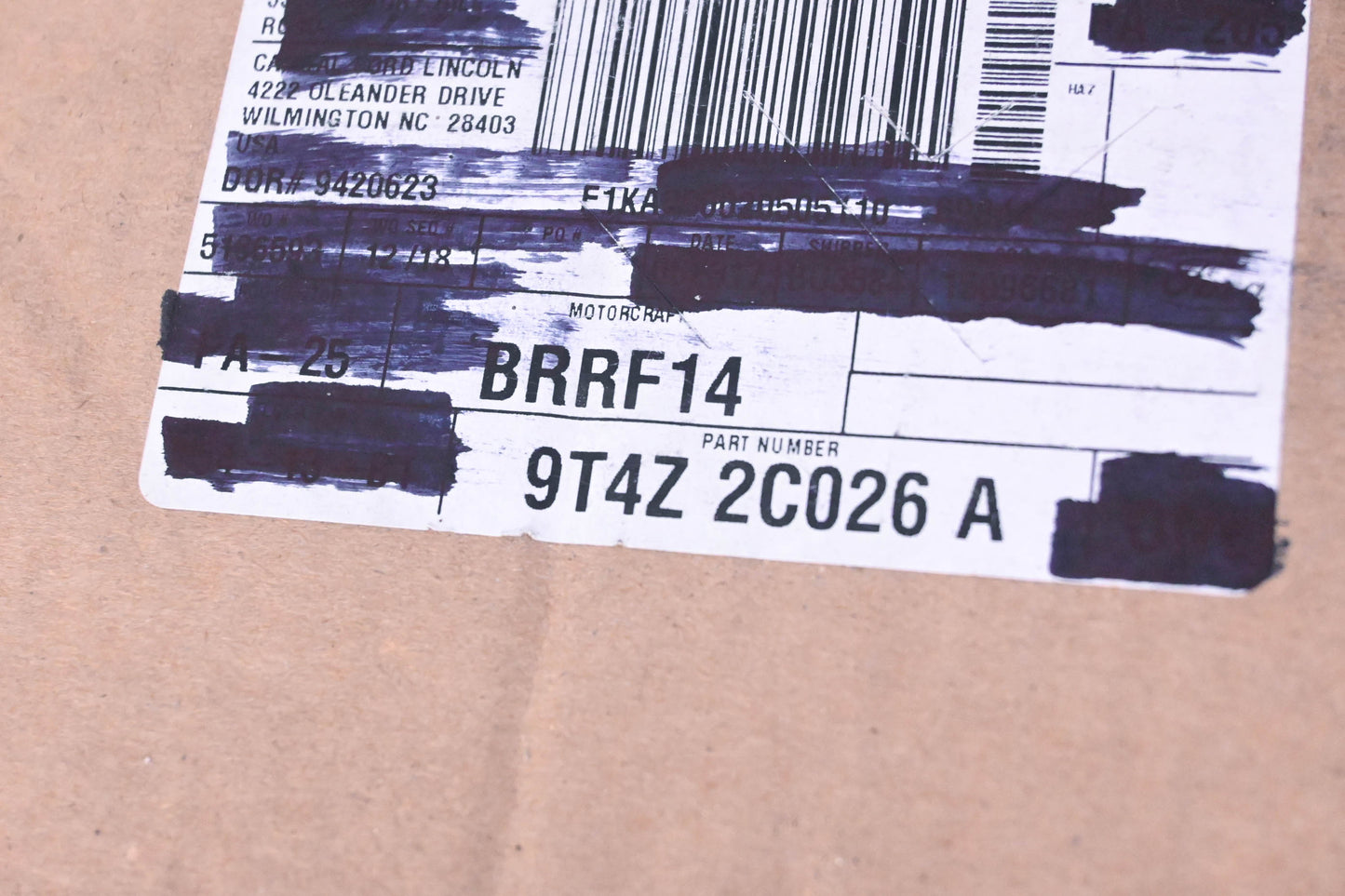 New OEM Motorcraft BRRF-14, 9T4Z-2C026-A Rear Disc Brake Rotor NOS