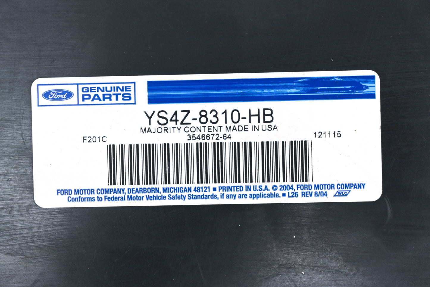 New OEM Ford YS4Z-8310-HB Radiator Splash Shield NOS
