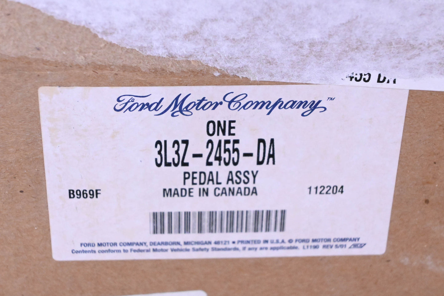 New OEM Ford 3L3Z-2455-DA Brake Pedal Assembly NOS
