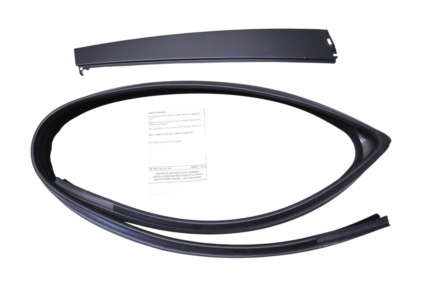 New OEM Ford XS4Z-5421597-AAA Door Glass Run Seal Strip Kit NOS