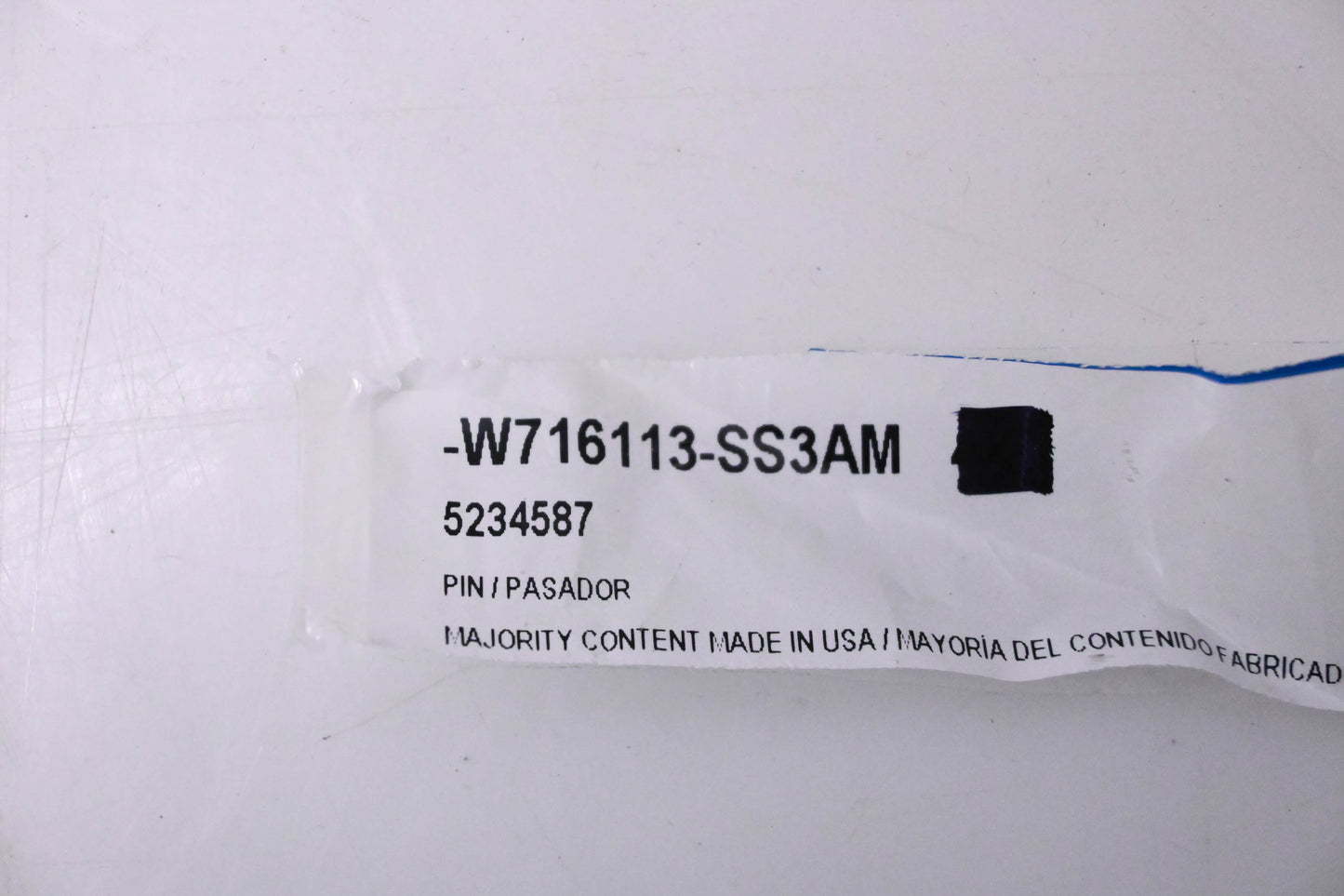 New OEM Ford W716113-SS3AM, 5234587 Retaining Pin NOS