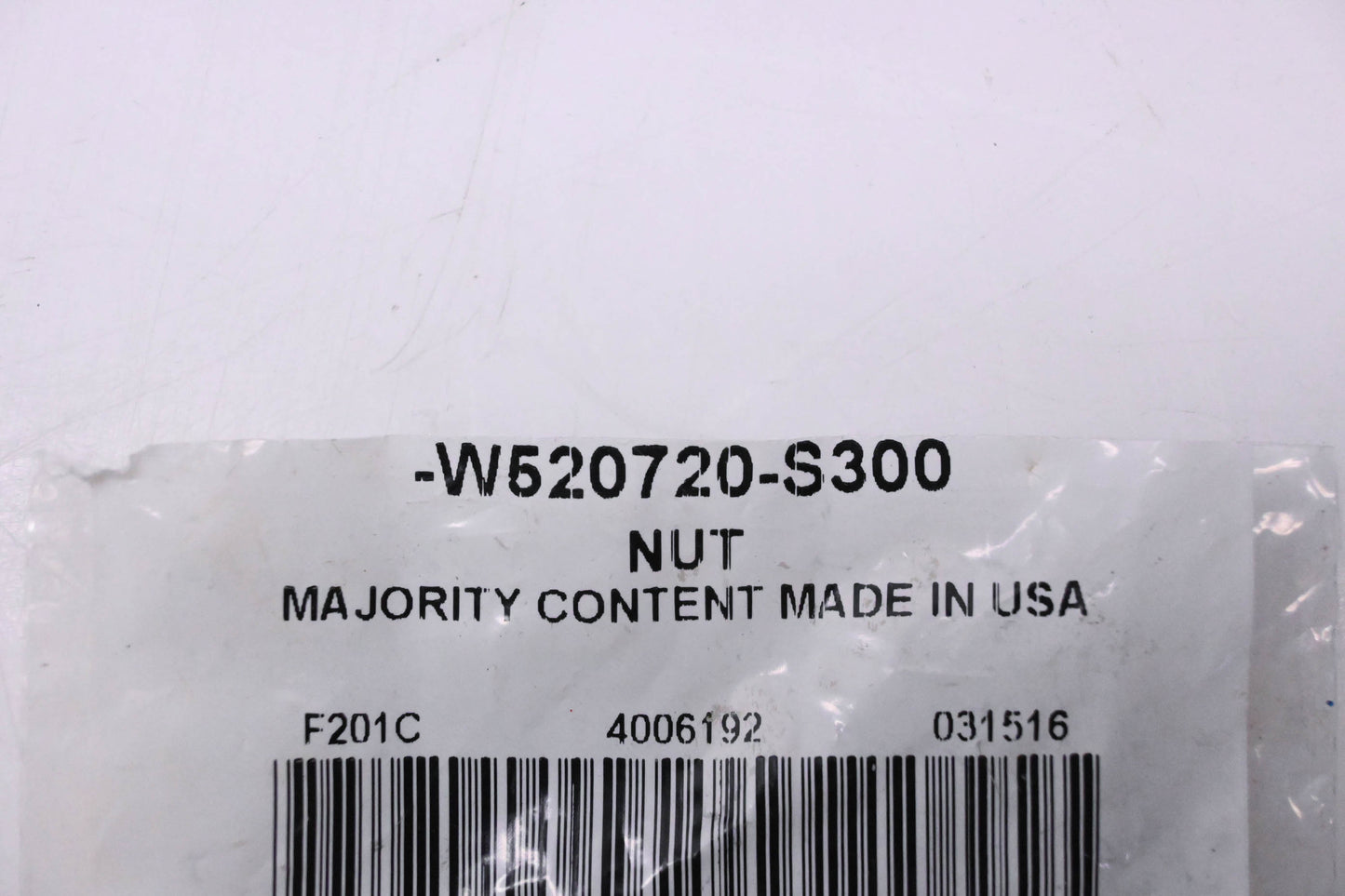 New OEM Ford W520720-S300 Nut NOS