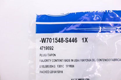 New OEM Ford W701548-S446, 4719892 Expansion Plug NOS