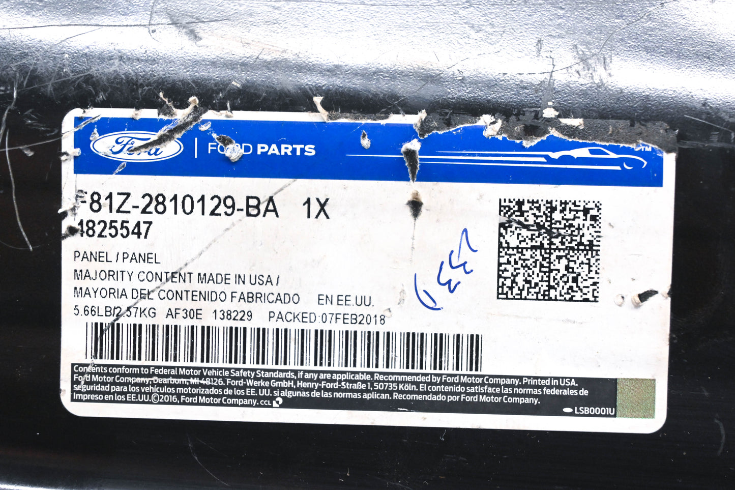 New OEM Ford F81Z-2810129-BA Super Duty Left Rear Rocker Panel NOS