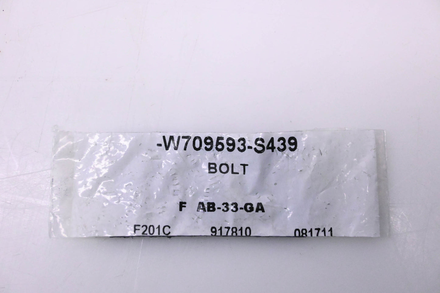 New OEM Ford W709593-S439 Support Strap Bolt NOS