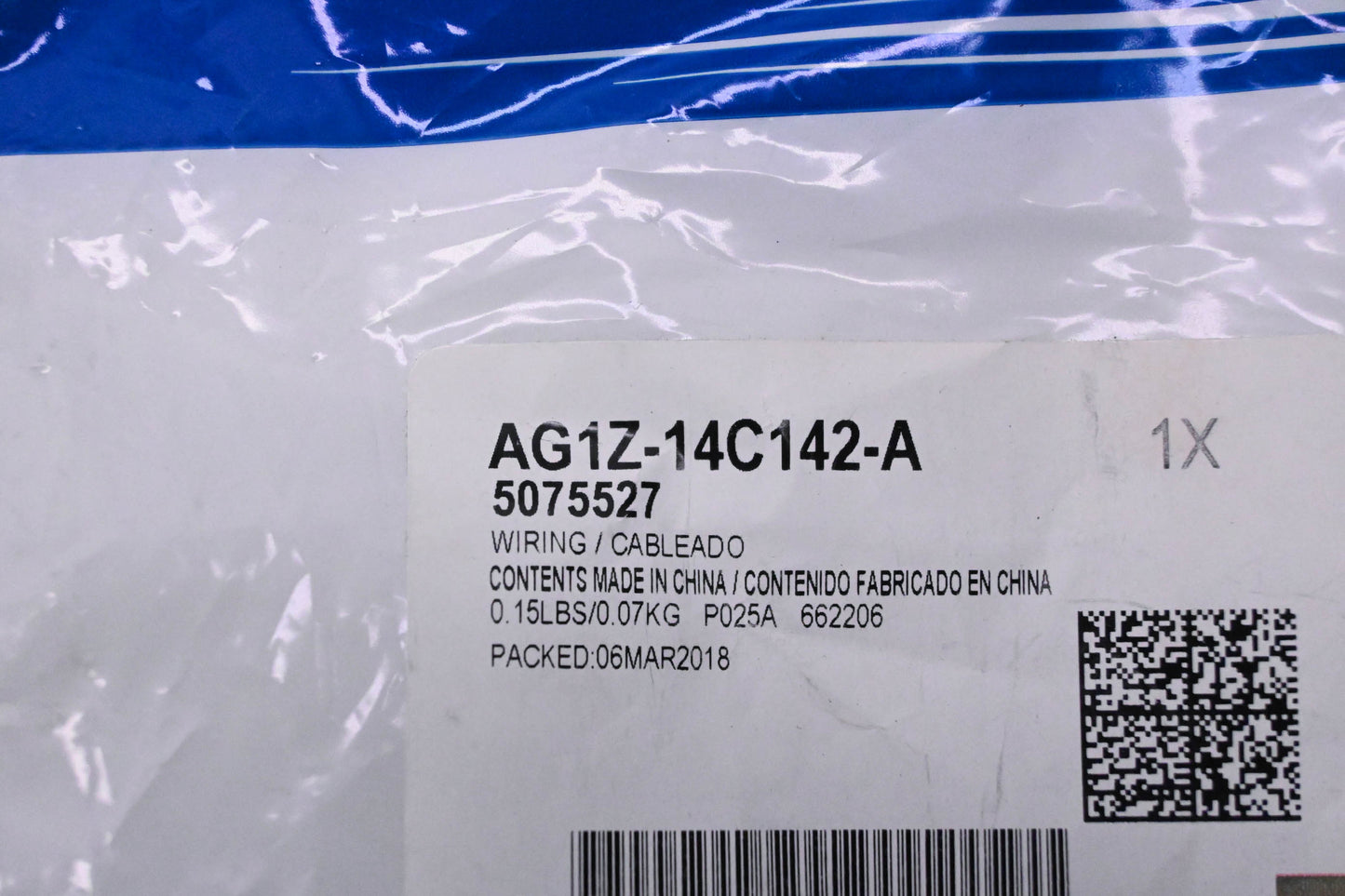 New OEM Ford AG1Z-14C142-A, 5075527 Antenna Cable Wiring NOS