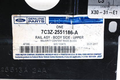 New OEM Ford 7C3Z-2551186-A Body Side Upper Rail Bracket NOS