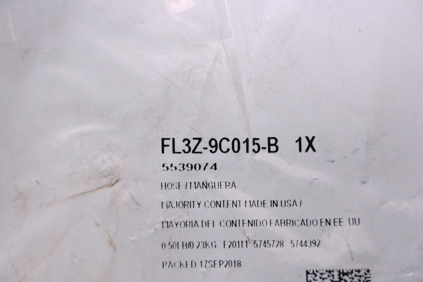 New OEM Ford FL3Z-9C015-B Emission System Hose Assembly NOS