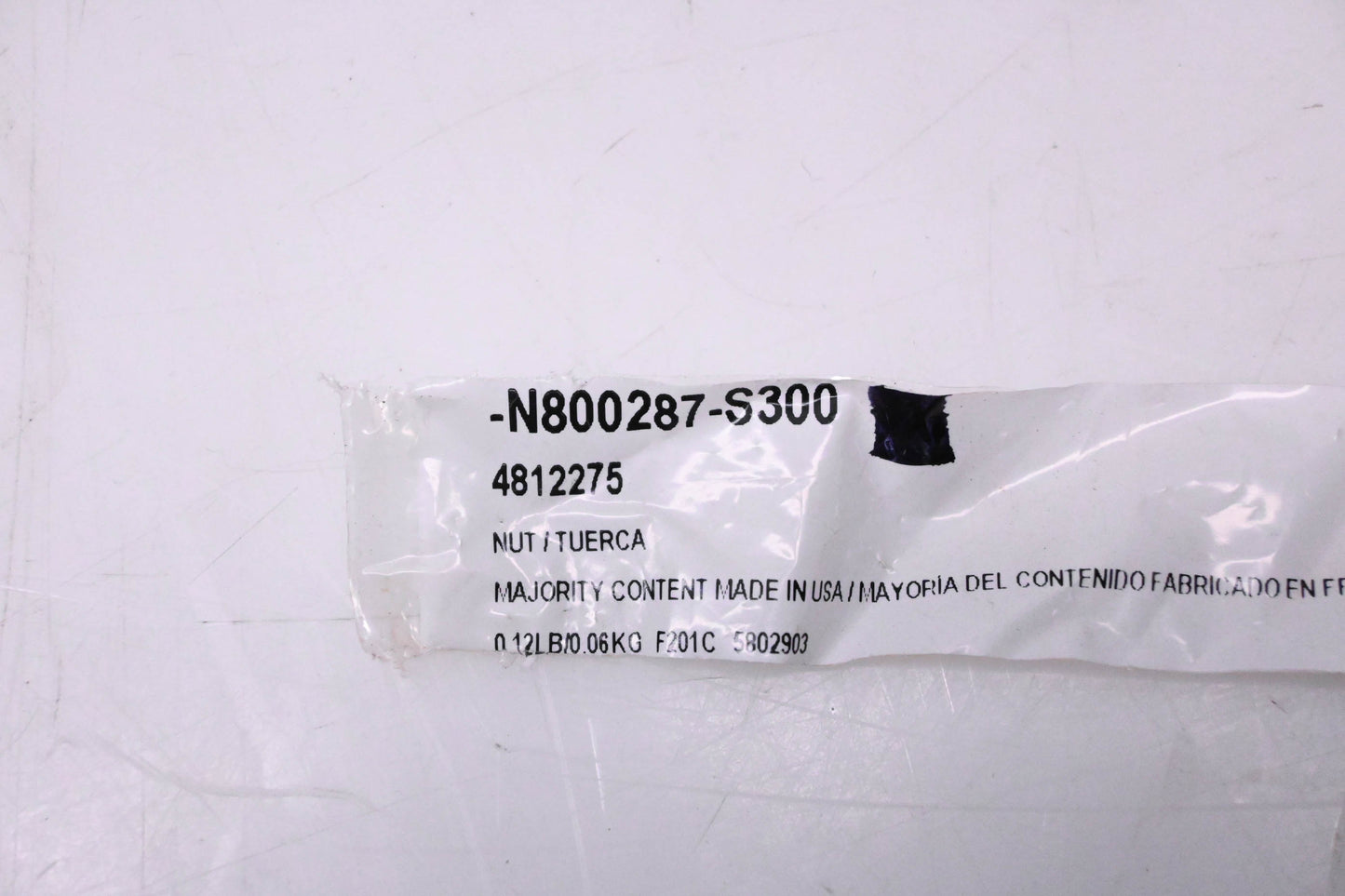 New OEM Ford N800287-S300, 4812275 Hex Nut NOS