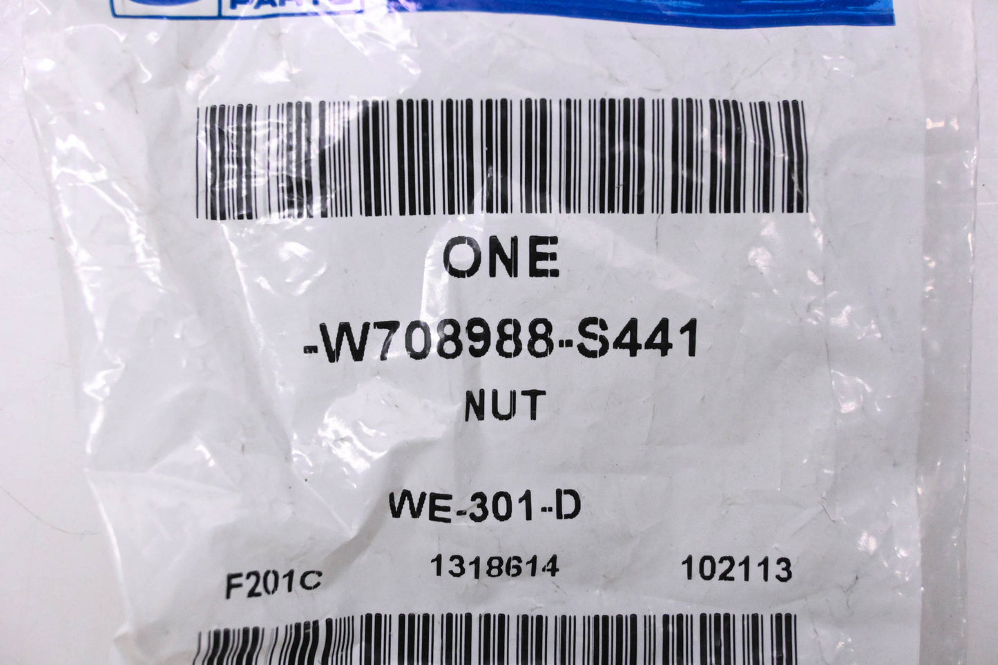 New OEM Ford W708988-S441 Leaf Spring Nut NOS