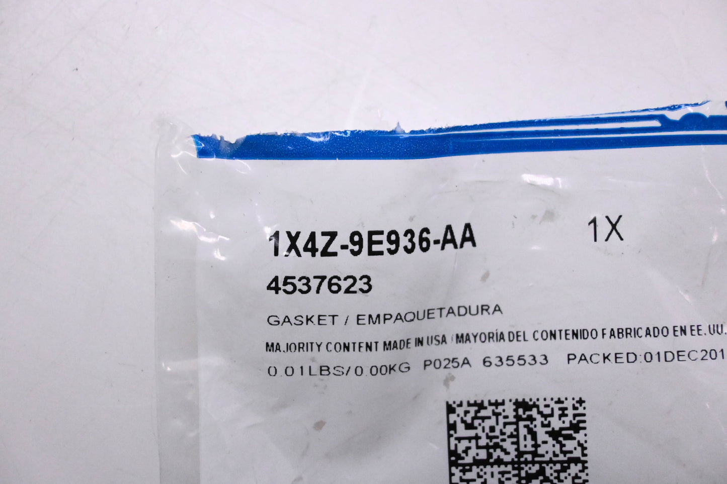 New OEM Ford 1X4Z-9E936-AA Throttle Body Gasket NOS
