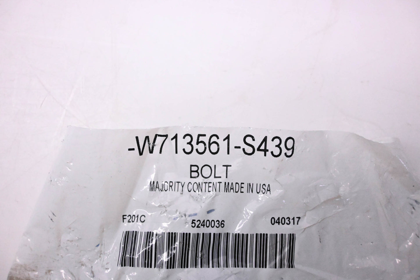 New OEM Ford W713561-S439 Leaf Spring Shackle Bolt NOS