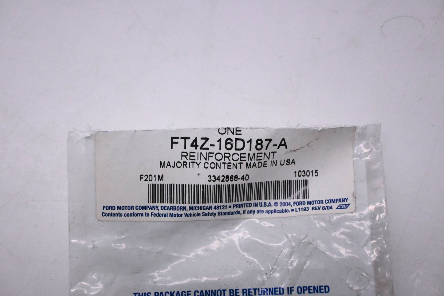 New OEM Ford FT4Z-16D187-A Reinforcement NOS