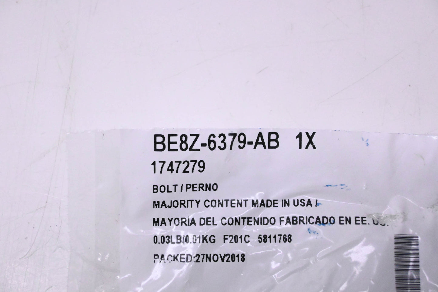 New OEM Ford BE8Z-6379-AB Clutch Flywheel Bolt NOS