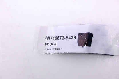 New OEM Ford W716872-S439, 1818694 Upper Grille Bolt NOS