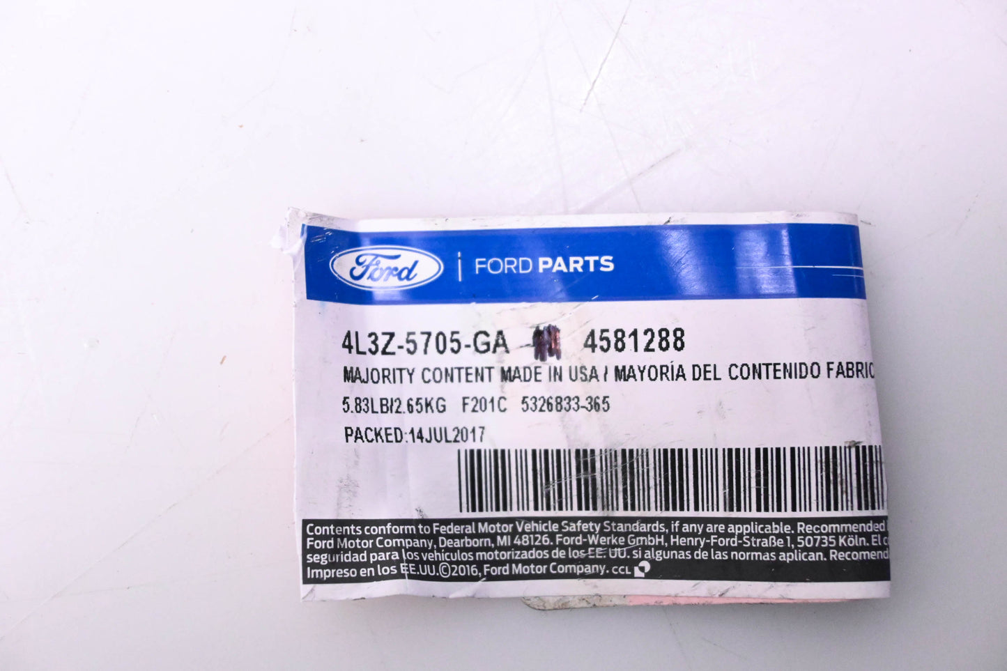 New OEM Ford 4L3Z-5705-GA, 4581288 Rear Suspension U-Bolt NOS