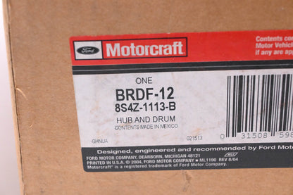 New OEM Motorcraft BRDF-12, 8S4Z-1113-B Brake Hub & Drum Assembly NOS