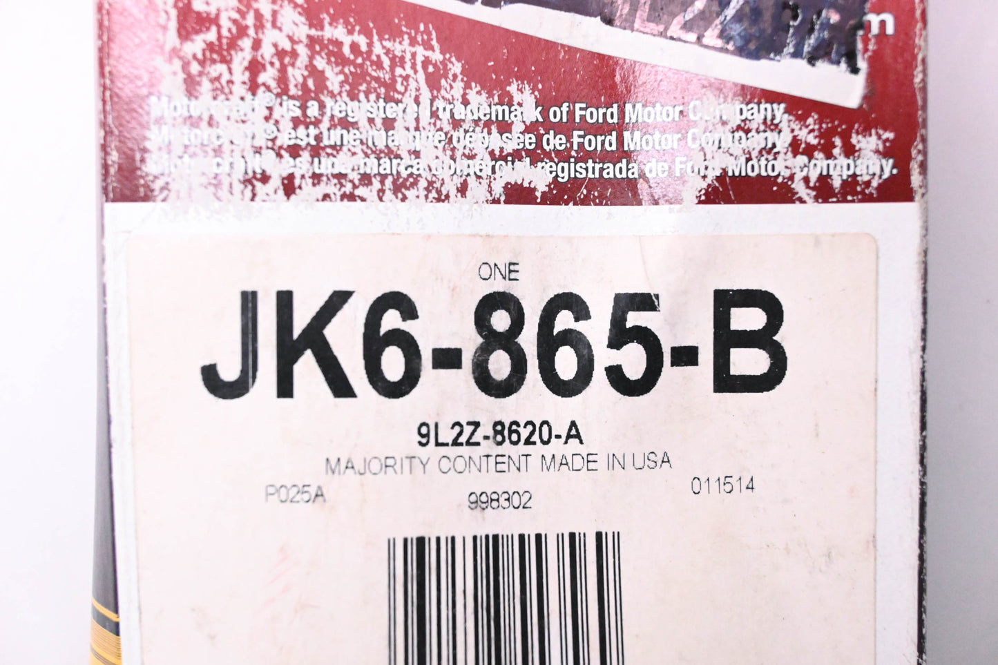 New OEM Motorcraft JK6-865-B, 9L2Z-8620-A Serpentine Drive Belt NOS