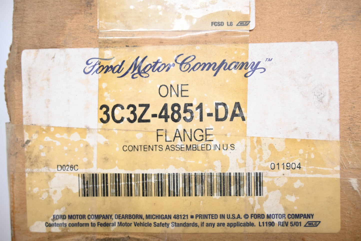 New OEM Ford 3C3Z-4851-DA Flange NOS