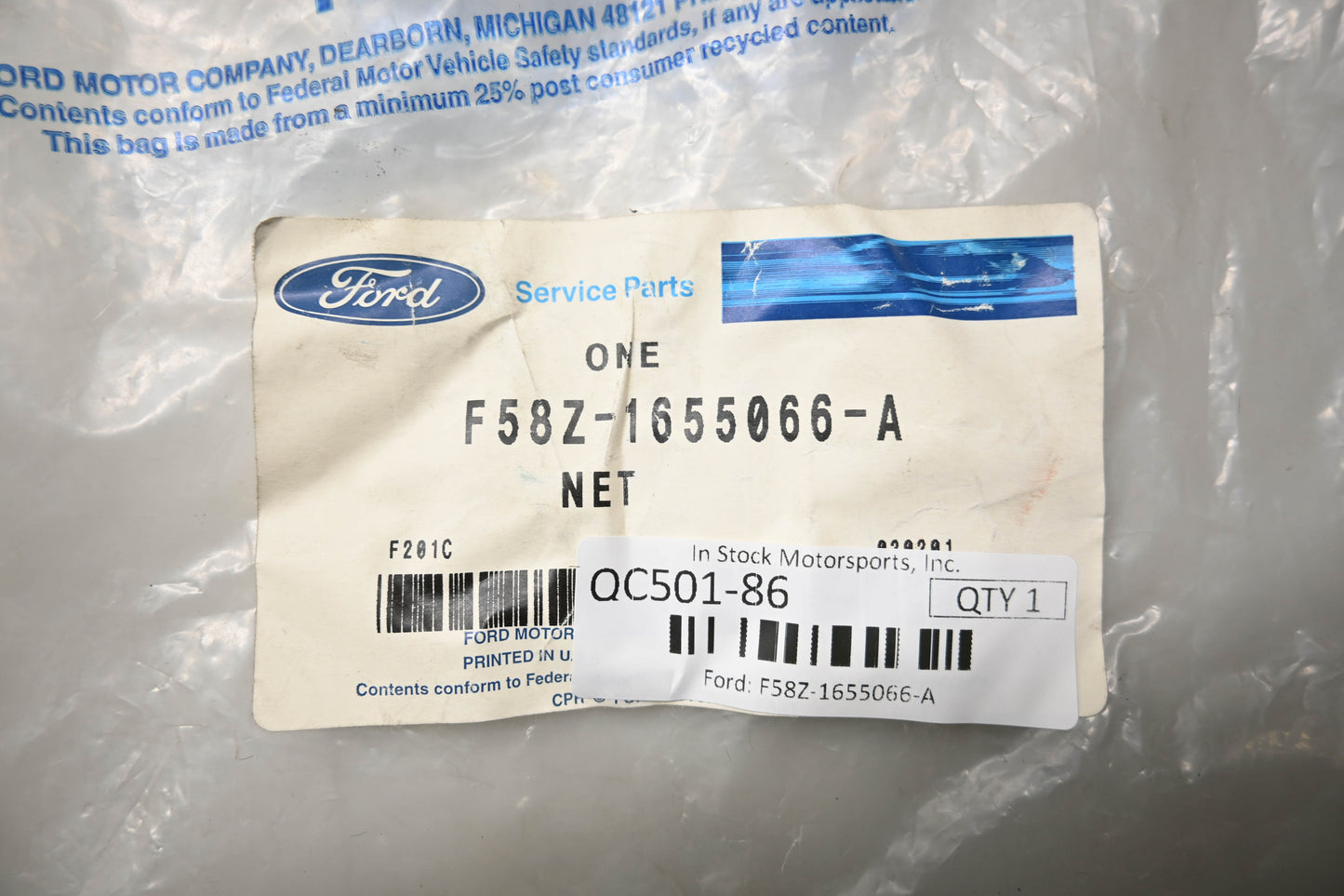 New OEM Ford F58Z-1655066-A Cargo Net NOS