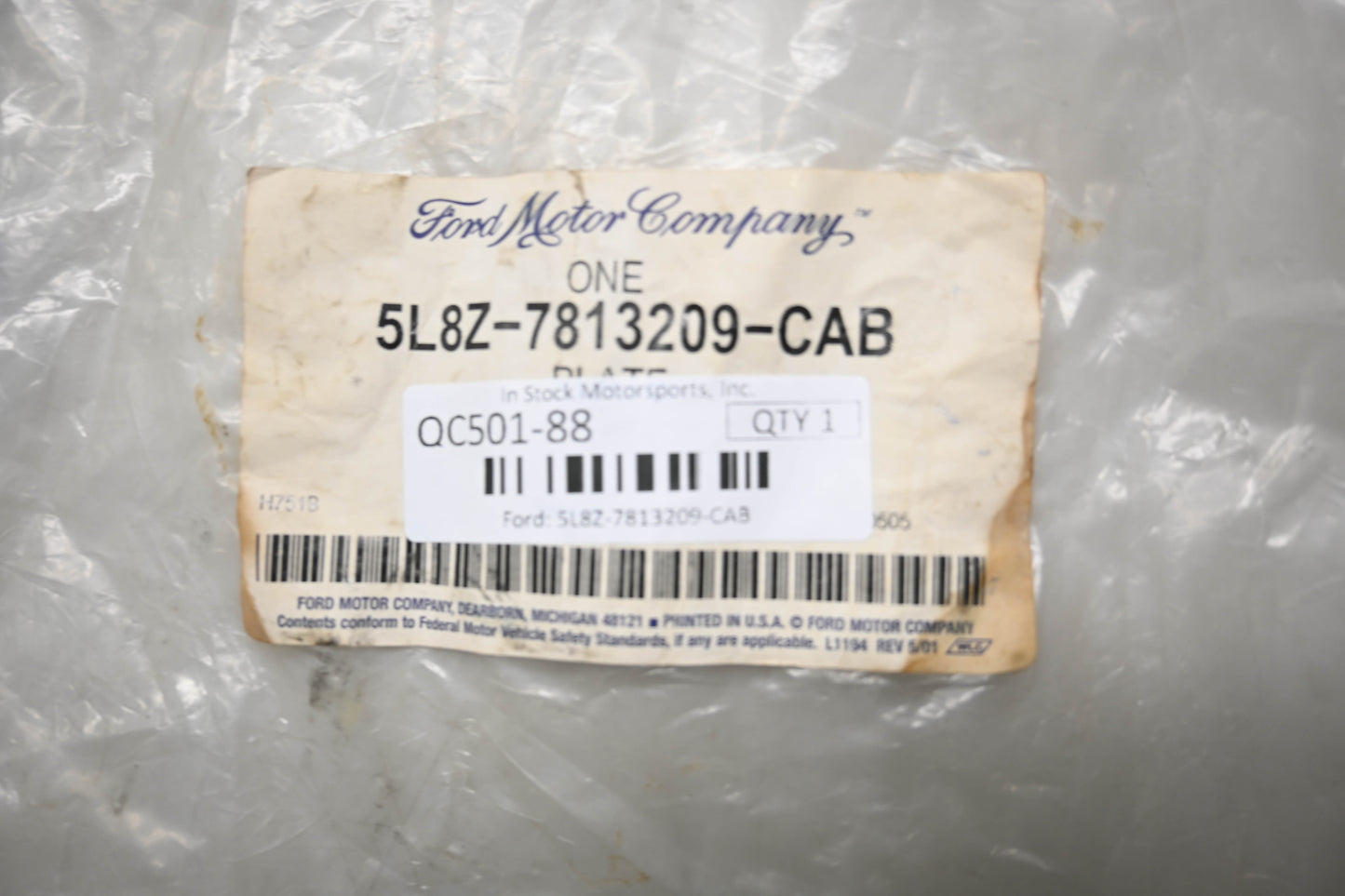 New OEM Ford 5L8Z-7813209-CAB Door Scuff Plate NOS