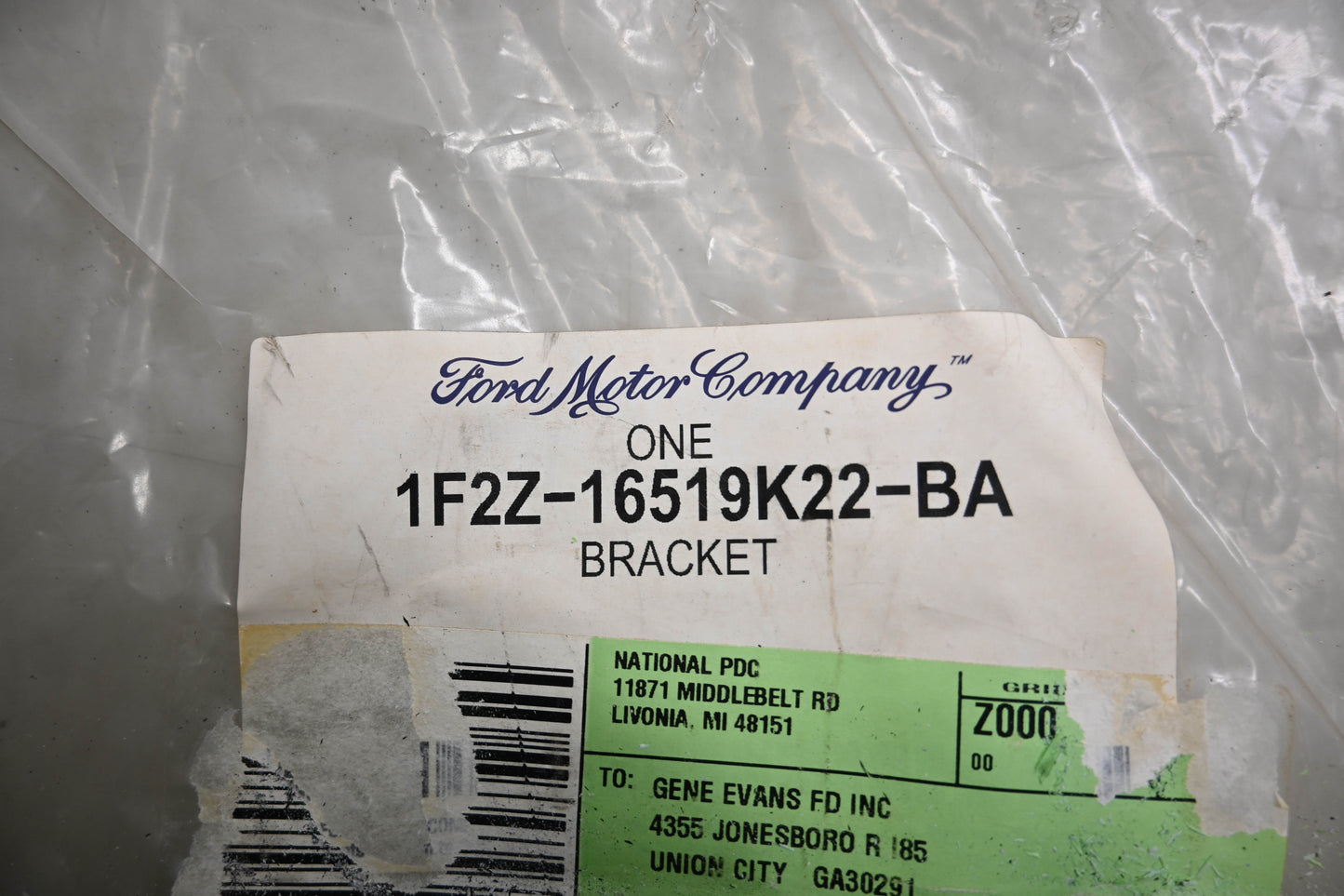 New OEM Ford 1F2Z-16519K22-BA Bracket NOS