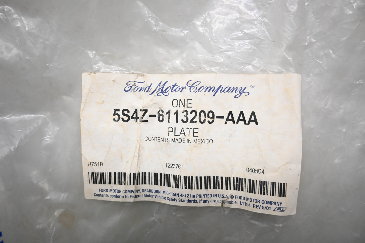 New OEM Ford 5S4Z-6113209-AAA Door Scuff Plate NOS